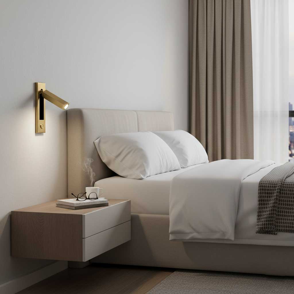 Embedded Bedside Light Fixture-Lighting > Table Lamps-casanuva-casanuva