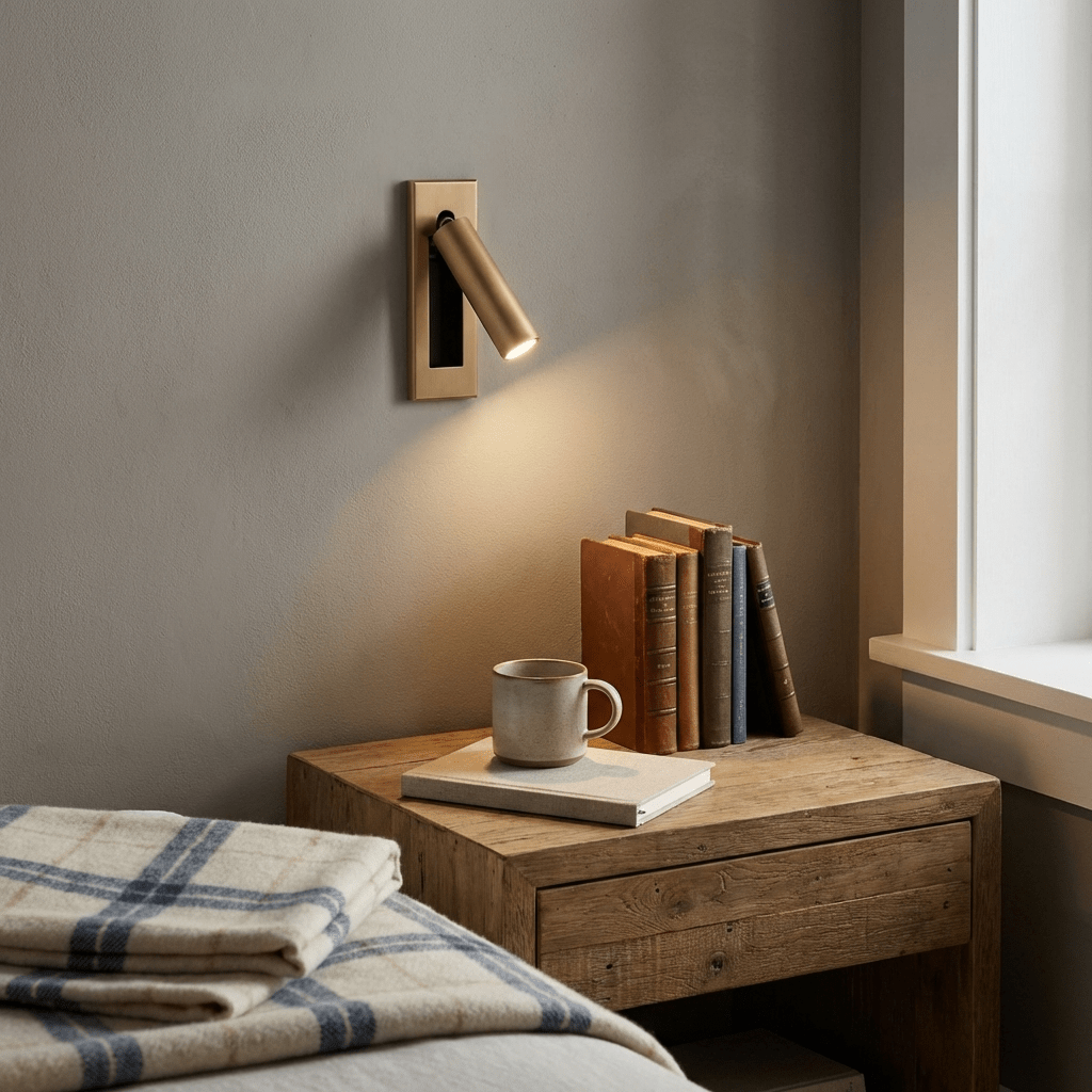 Embedded Bedside Light Fixture-Lighting > Table Lamps-casanuva-casanuva