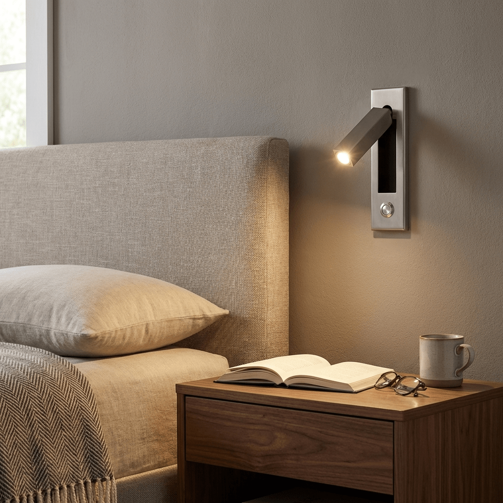 Embedded Bedside Light Fixture-Lighting > Table Lamps-casanuva-casanuva