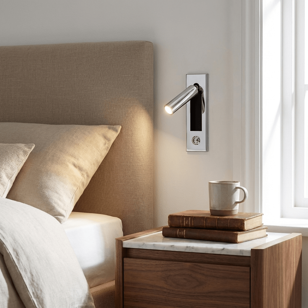 Embedded Bedside Light Fixture-Lighting > Table Lamps-casanuva-casanuva