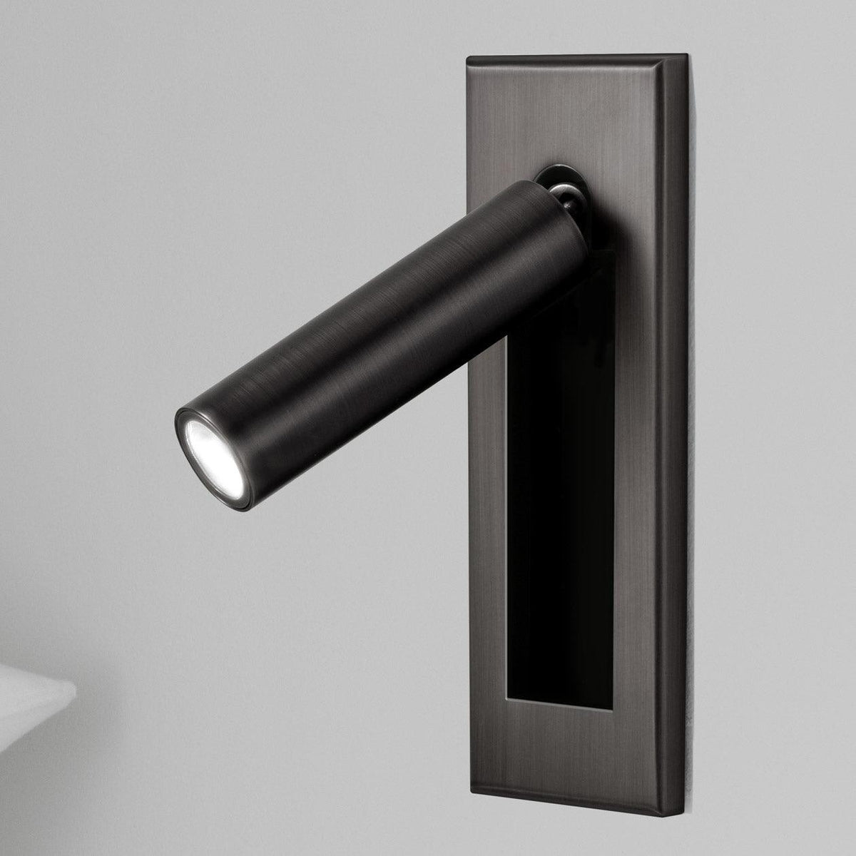 Embedded Bedside Light Fixture-Lighting > Table Lamps-casanuva-5x5cm-Matt Black-Warm Light-casanuva