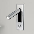 Embedded Bedside Light Fixture-Lighting > Table Lamps-casanuva-5x8cm-Chrome-Warm Light-casanuva