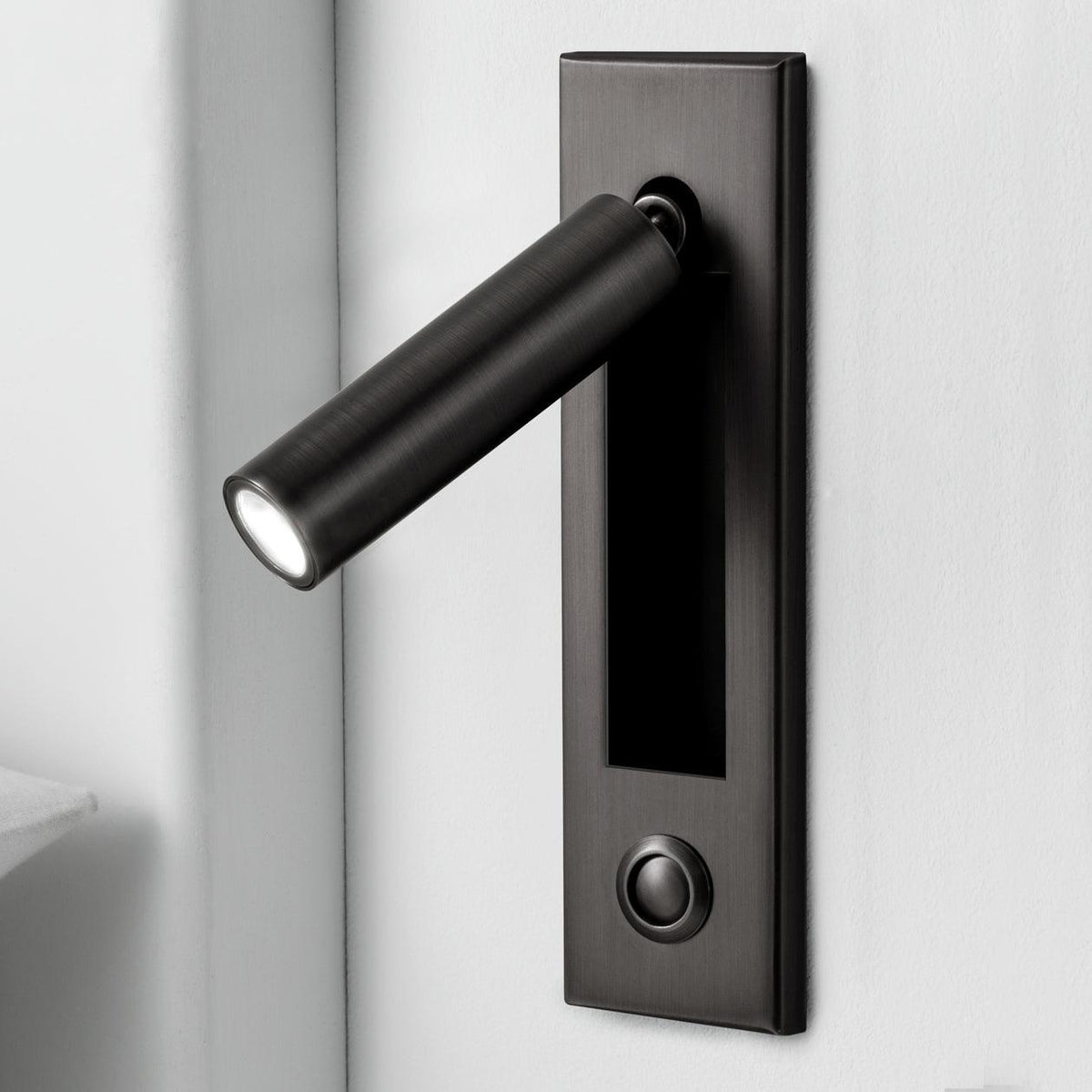 Embedded Bedside Light Fixture-Lighting > Table Lamps-casanuva-5x8cm-Matt Black-Warm Light-casanuva