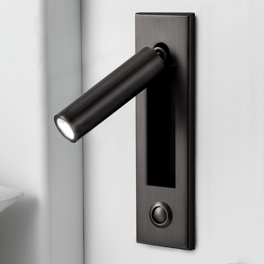 Embedded Bedside Light Fixture-Lighting > Table Lamps-casanuva-5x8cm-Matt Black-Warm Light-casanuva