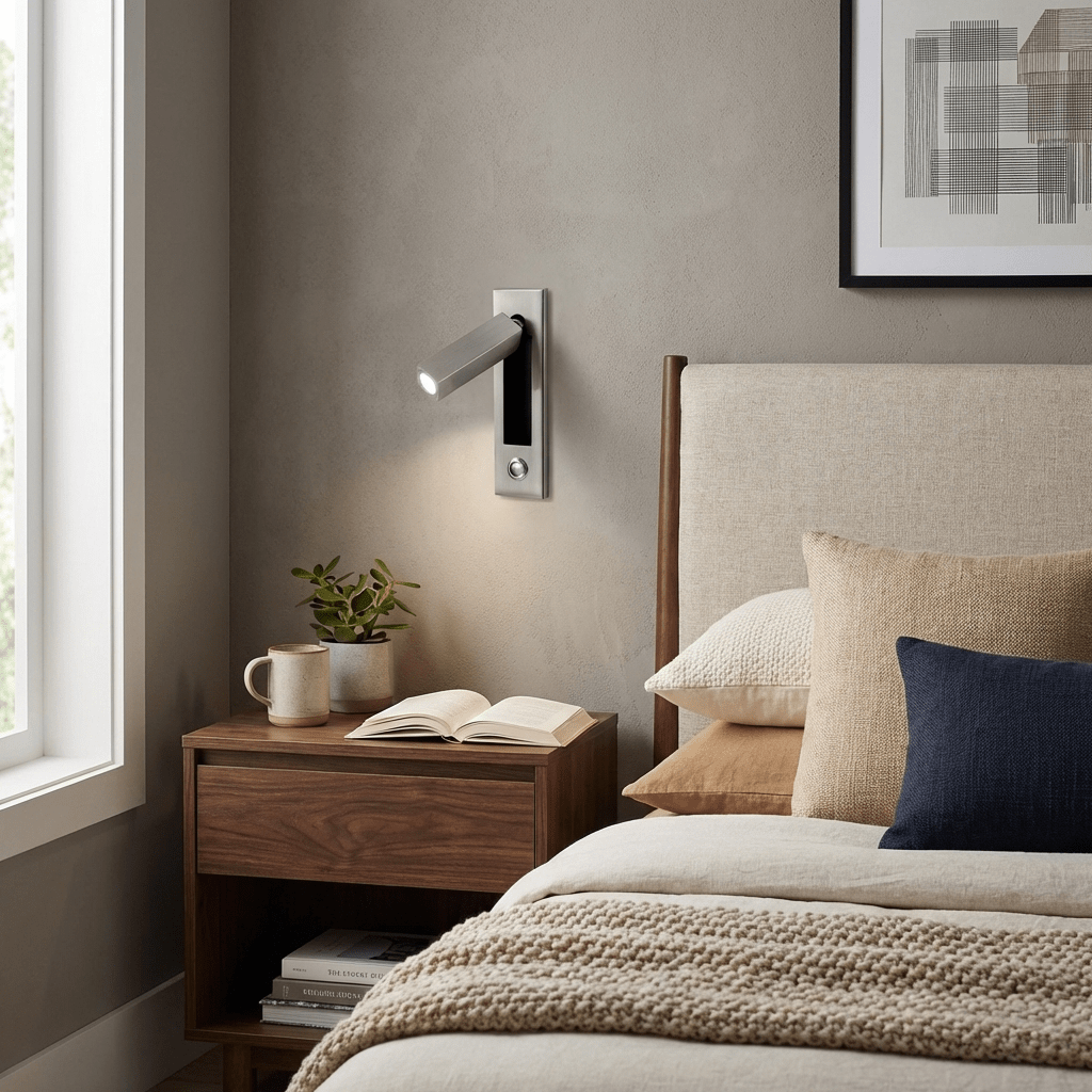 Embedded Bedside Light Fixture-Lighting > Table Lamps-casanuva-casanuva