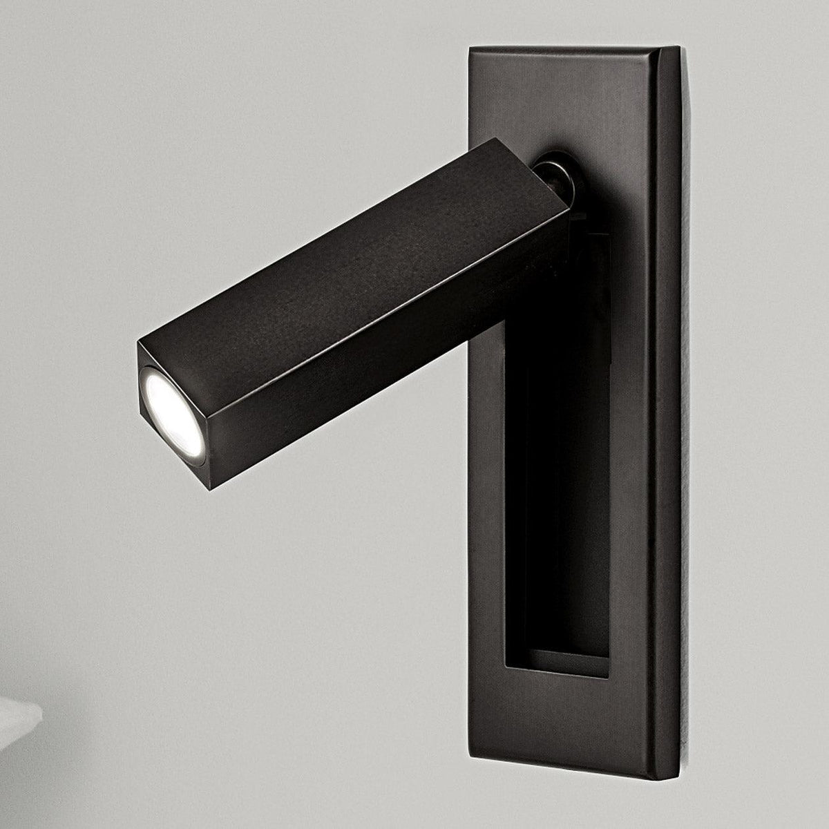 Embedded Bedside Light Fixture-Lighting > Table Lamps-casanuva-Dia 5x5cm-Matt Black-Warm Light-casanuva