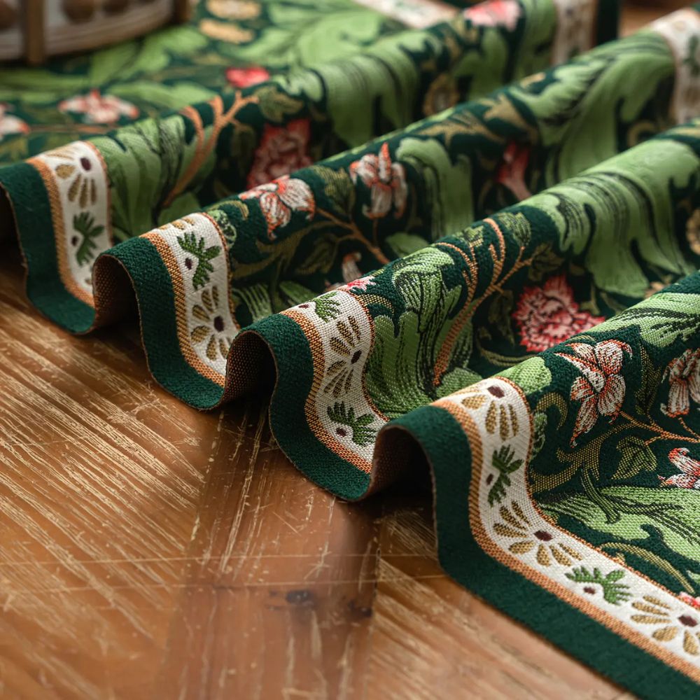 Embroidered Floral Table Runner-Covers & Textiles > Table Runners-casanuva-casanuva