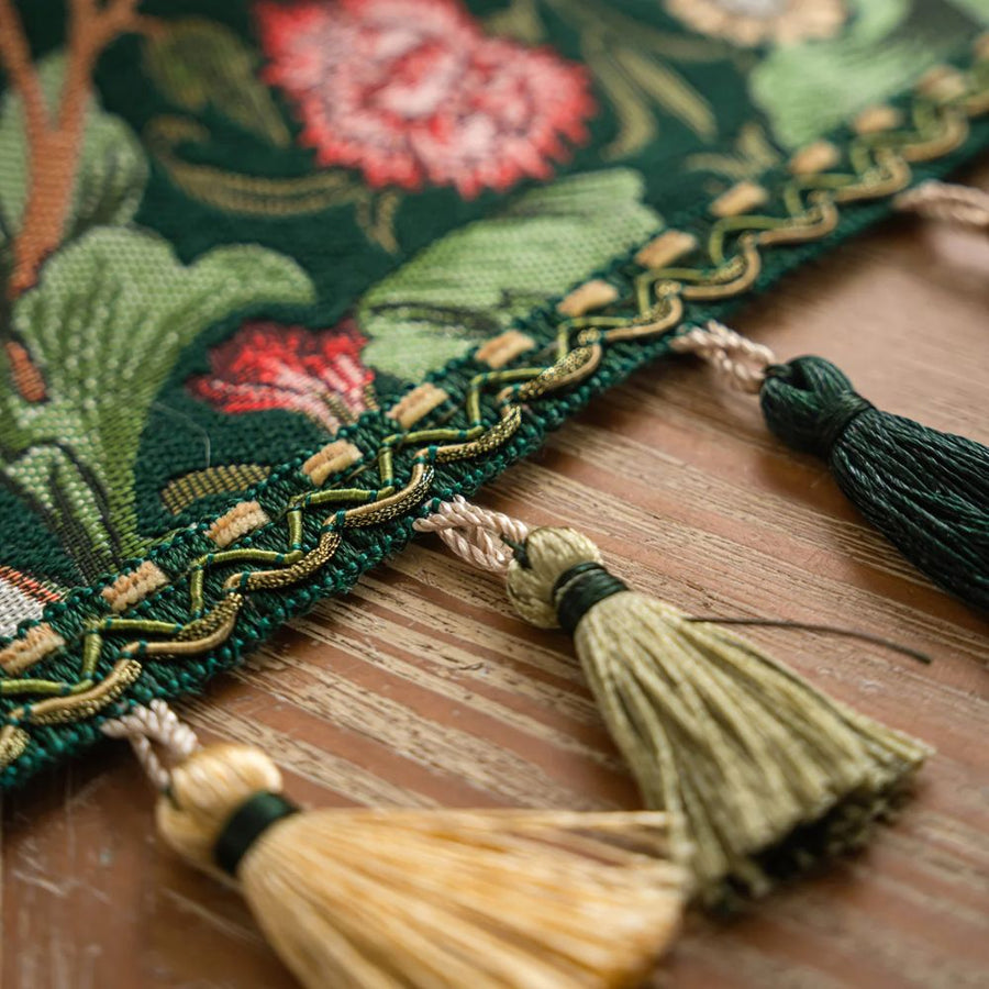 Embroidered Floral Table Runner-Covers & Textiles > Table Runners-casanuva-casanuva