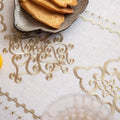 Embroidered Tablecloth Luxe Design-Covers & Textiles > Table Cloths-casanuva-casanuva