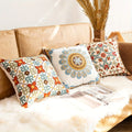 Embroidered Vintage Cushion Cover-Covers & Textiles > Cushion Covers-casanuva-casanuva