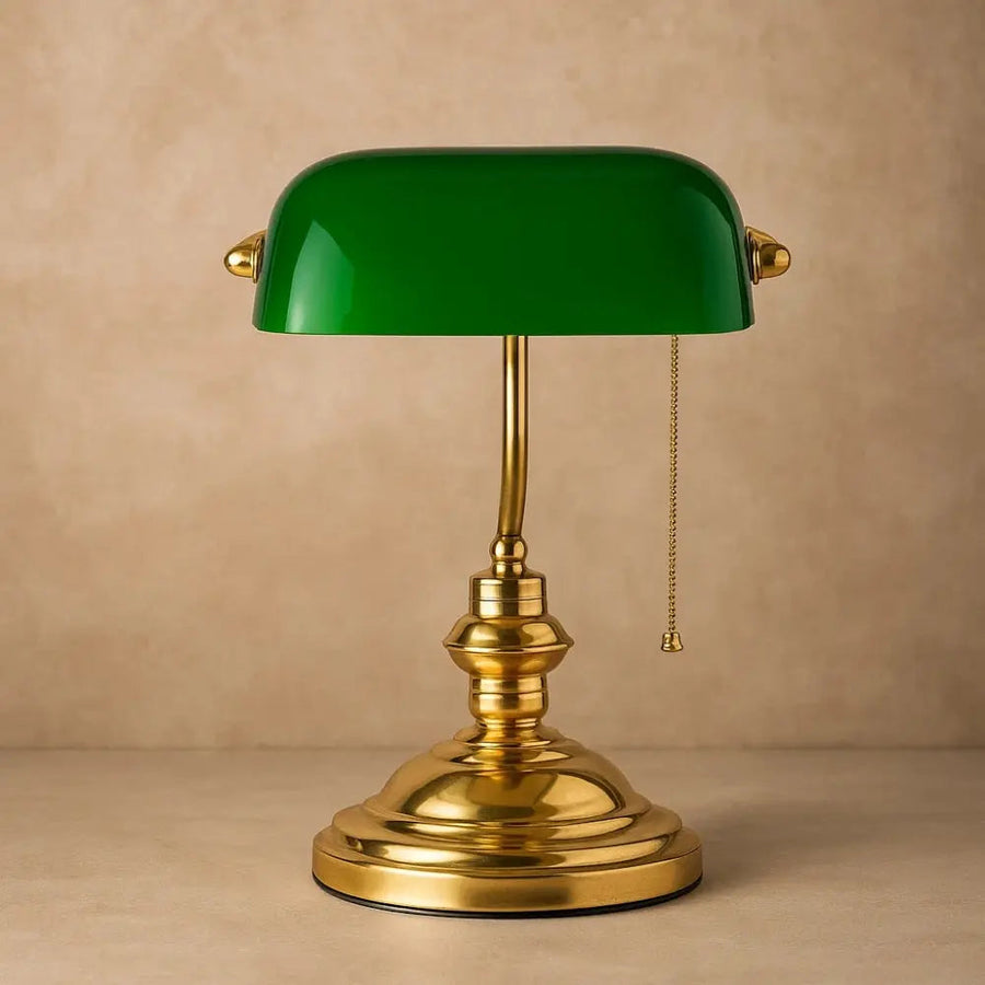 Emerald Desk Lamp with Luxurious Atmosphere-Lighting > Table Lamps-casanuva-casanuva