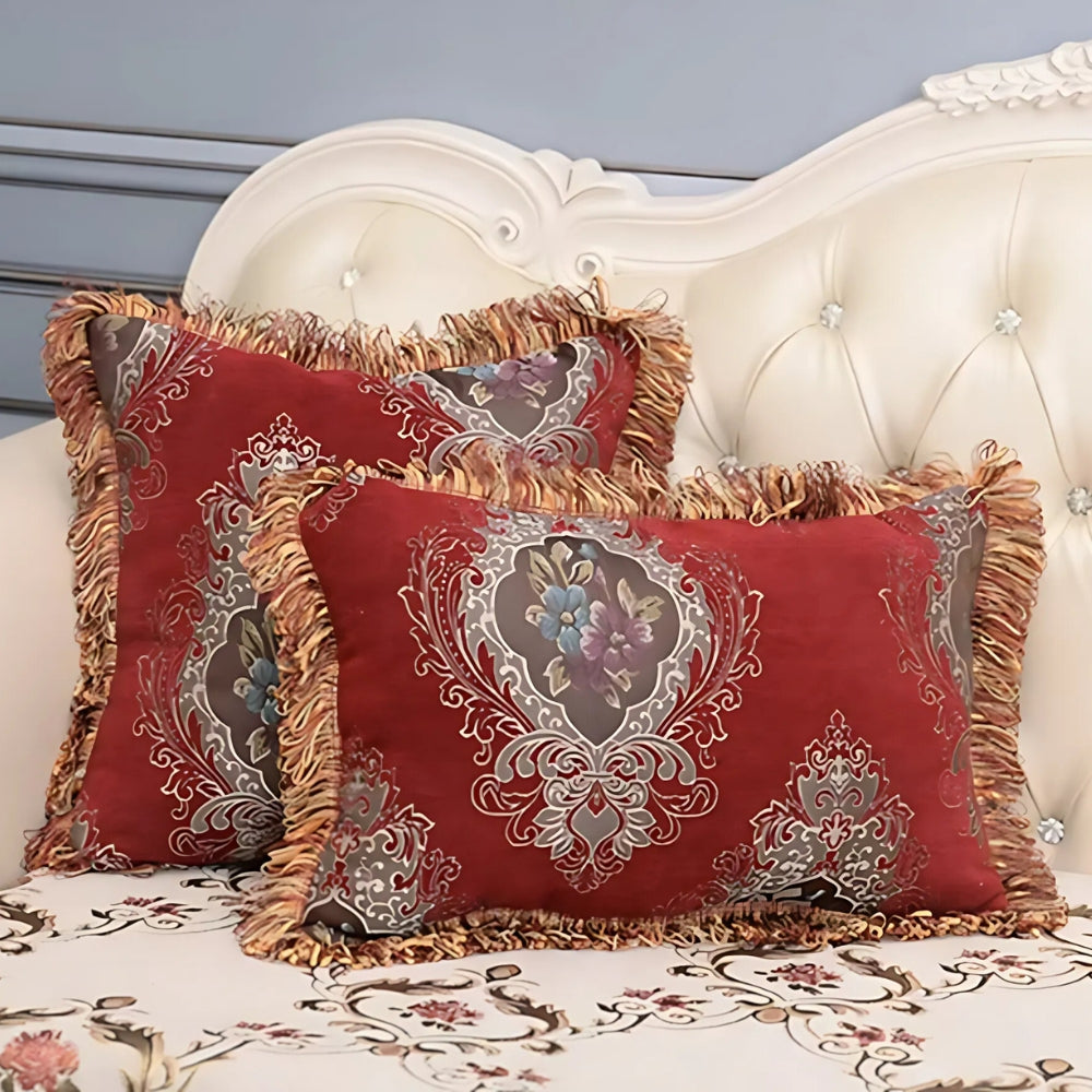 European Style Cushion Cover-Covers & Textiles > Cushion Covers-casanuva-Crimson Royal-14"x14"-casanuva