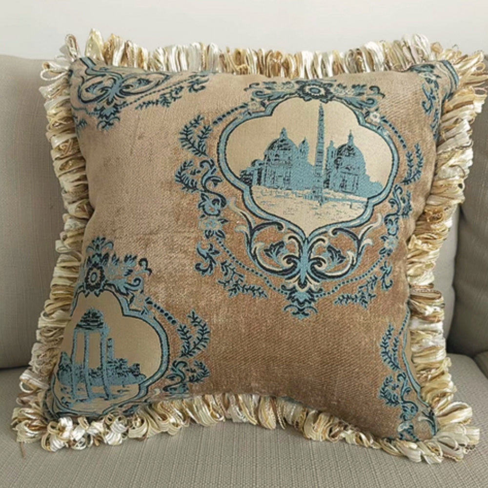 European Style Cushion Cover-Covers & Textiles > Cushion Covers-casanuva-Gold Manor-14"x14"-casanuva