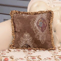 European Style Cushion Cover-Covers & Textiles > Cushion Covers-casanuva-Mocha Baroque-14"x14"-casanuva