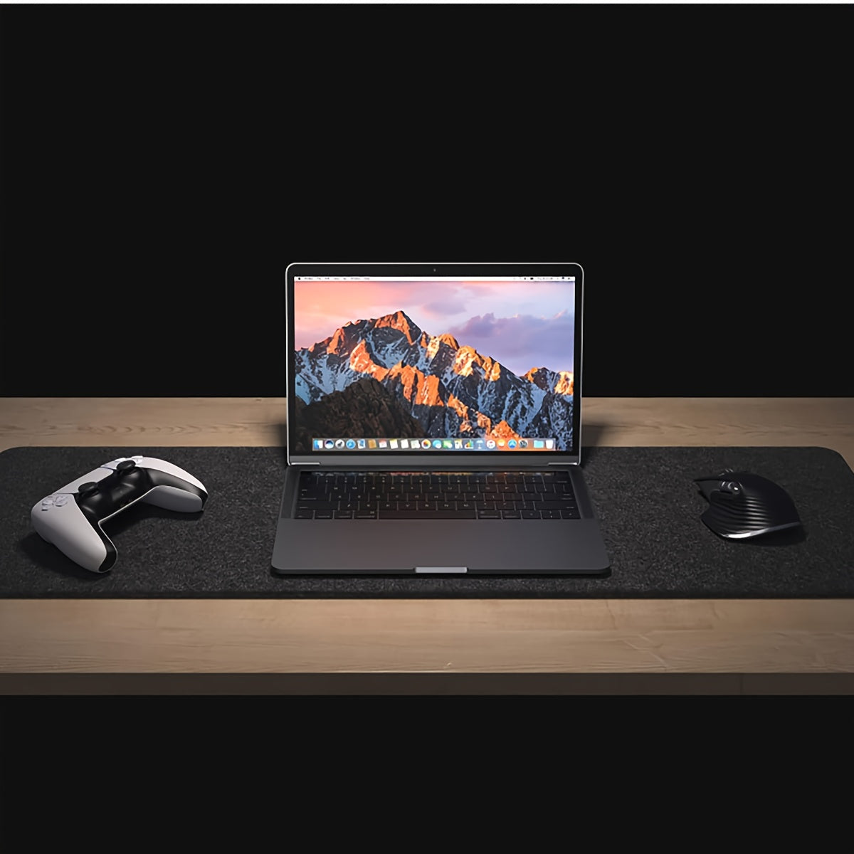 Extra Large Non-Slip Felt Mouse Pad Desk Mat-Home Decor > Decorative Accessories-casanuva-Dark Gray-90X40X0.3cm-casanuva