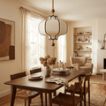 Fabric Lantern Pendant Light-Lighting > Pendant Lights-casanuva-casanuva