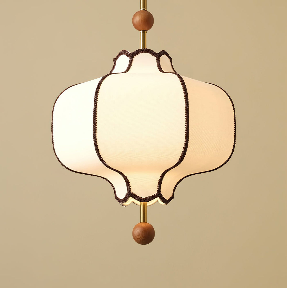 Fabric Lantern Pendant Light-Lighting > Pendant Lights-casanuva-casanuva
