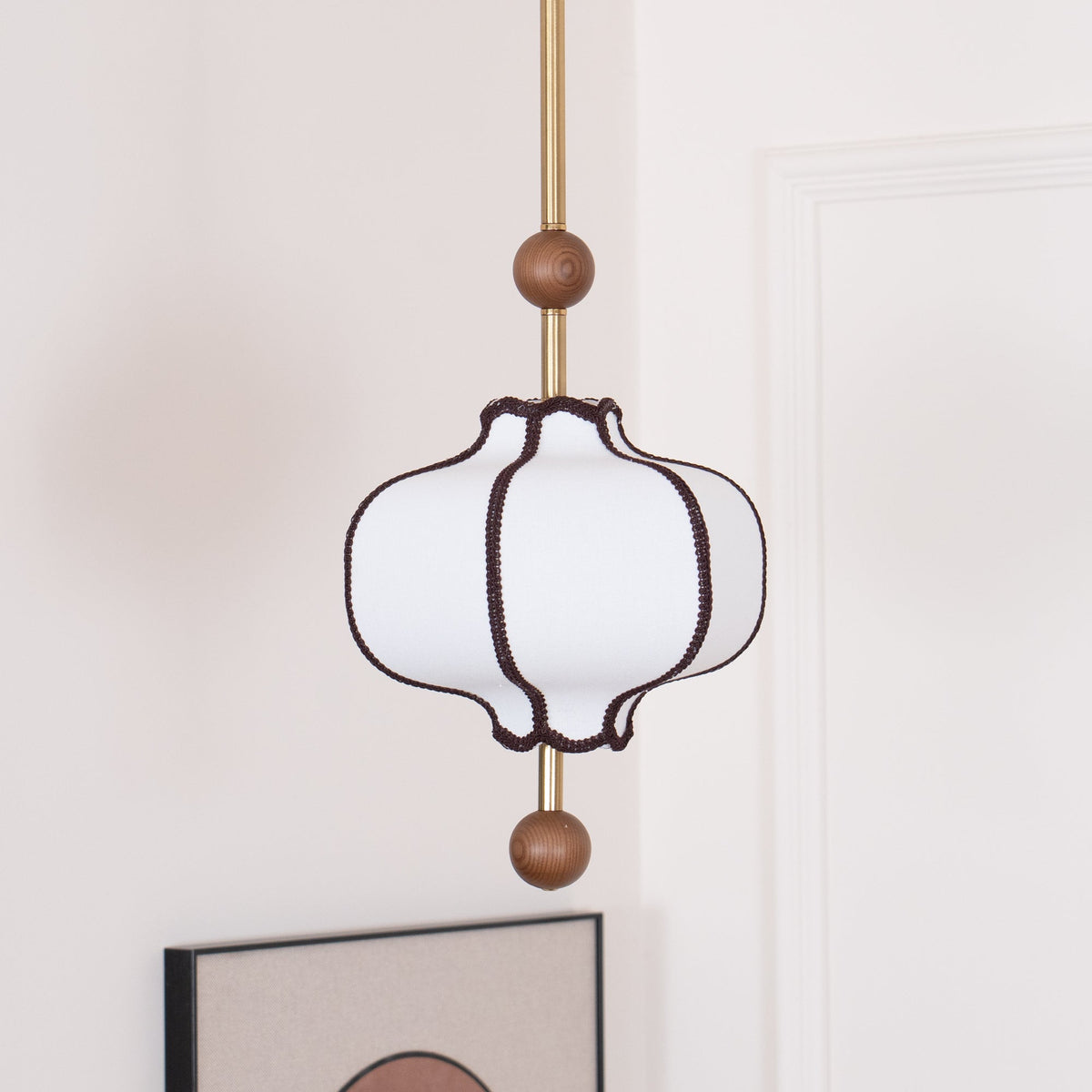 Fabric Lantern Pendant Light-Lighting > Pendant Lights-casanuva-casanuva