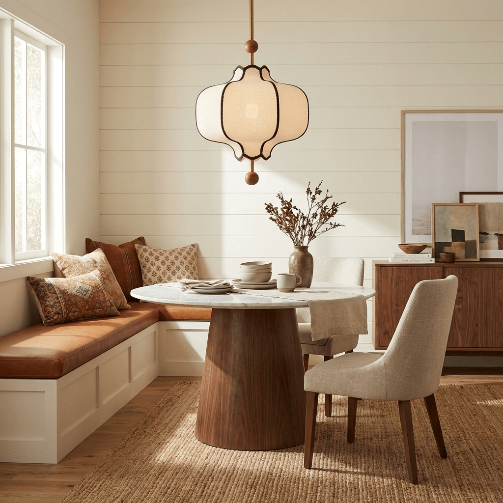 Fabric Lantern Pendant Light-Lighting > Pendant Lights-casanuva-casanuva