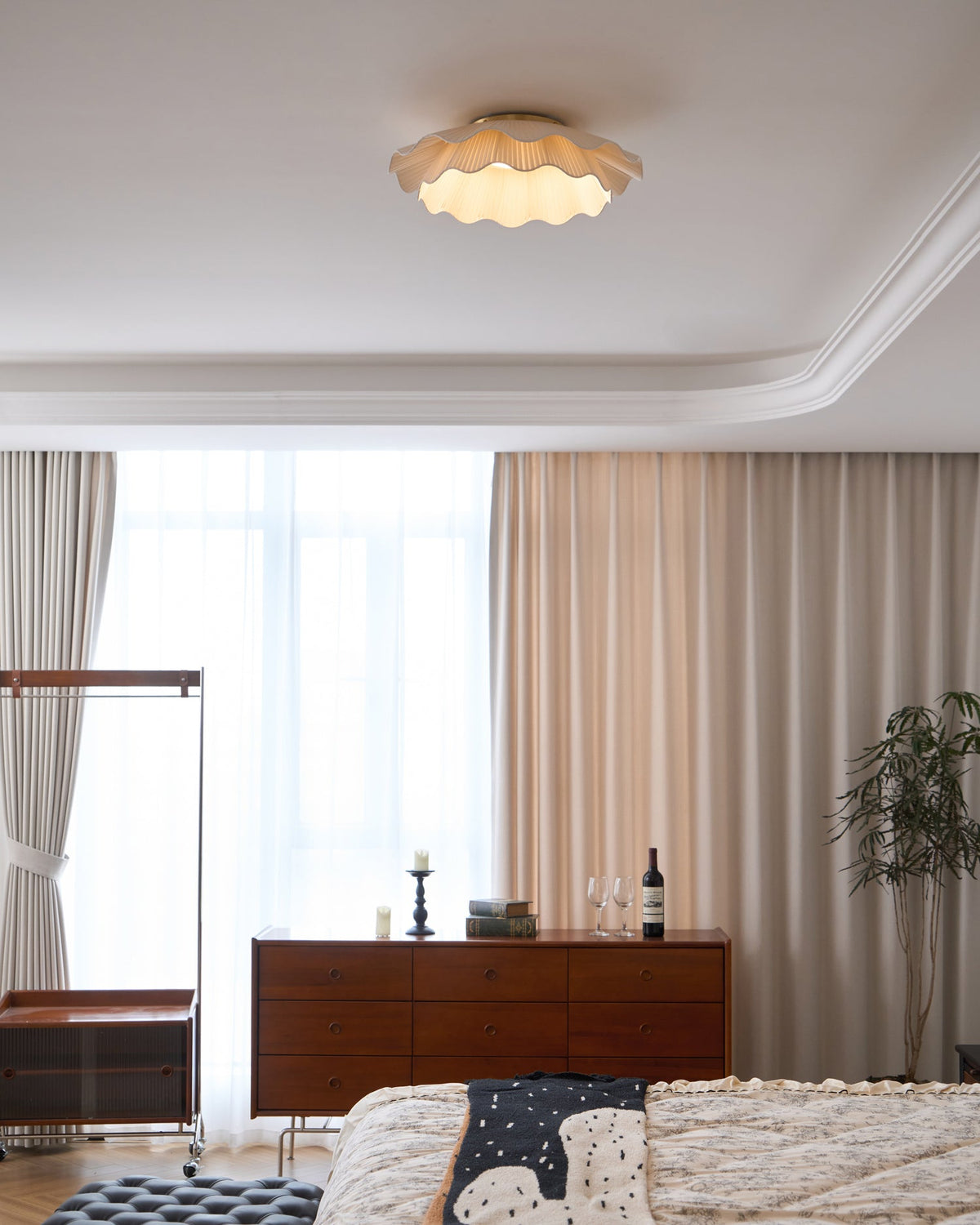 Fabric Wave Ceiling Lamp-Lighting > Ceiling Lights-casanuva-casanuva