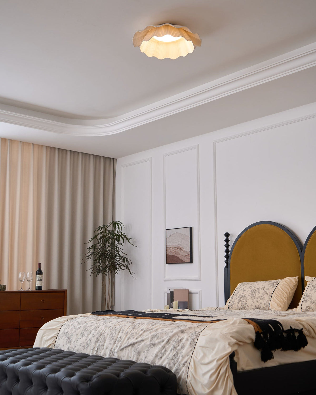 Fabric Wave Ceiling Lamp-Lighting > Ceiling Lights-casanuva-casanuva