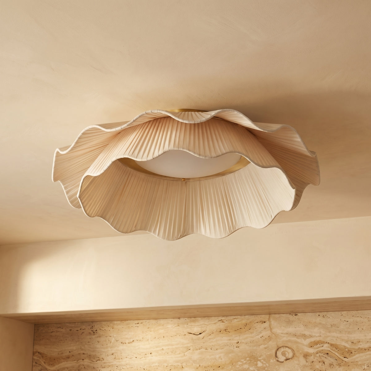 Fabric Wave Ceiling Lamp-Lighting > Ceiling Lights-casanuva-casanuva