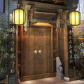 Faux Sheepskin Wooden Lantern Pendant Light 1-Light-Lighting > Pendant Lights-casanuva-casanuva