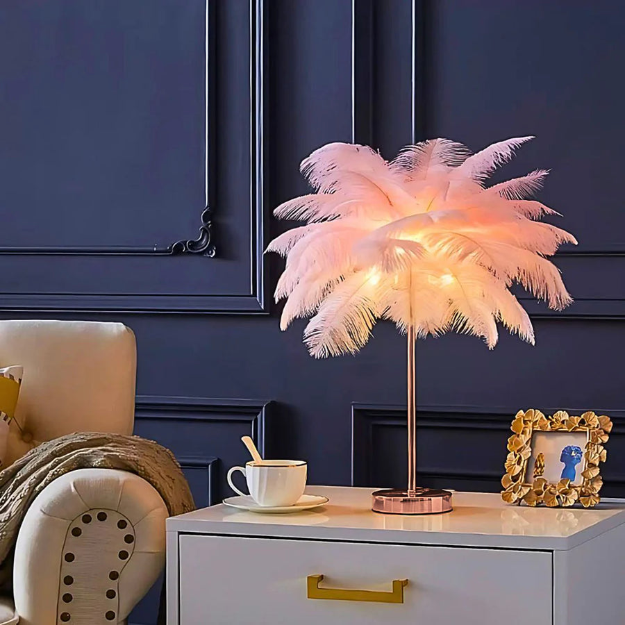 Feather Palm Tree Plant-Home Decor > Decorative Accessories-casanuva-casanuva