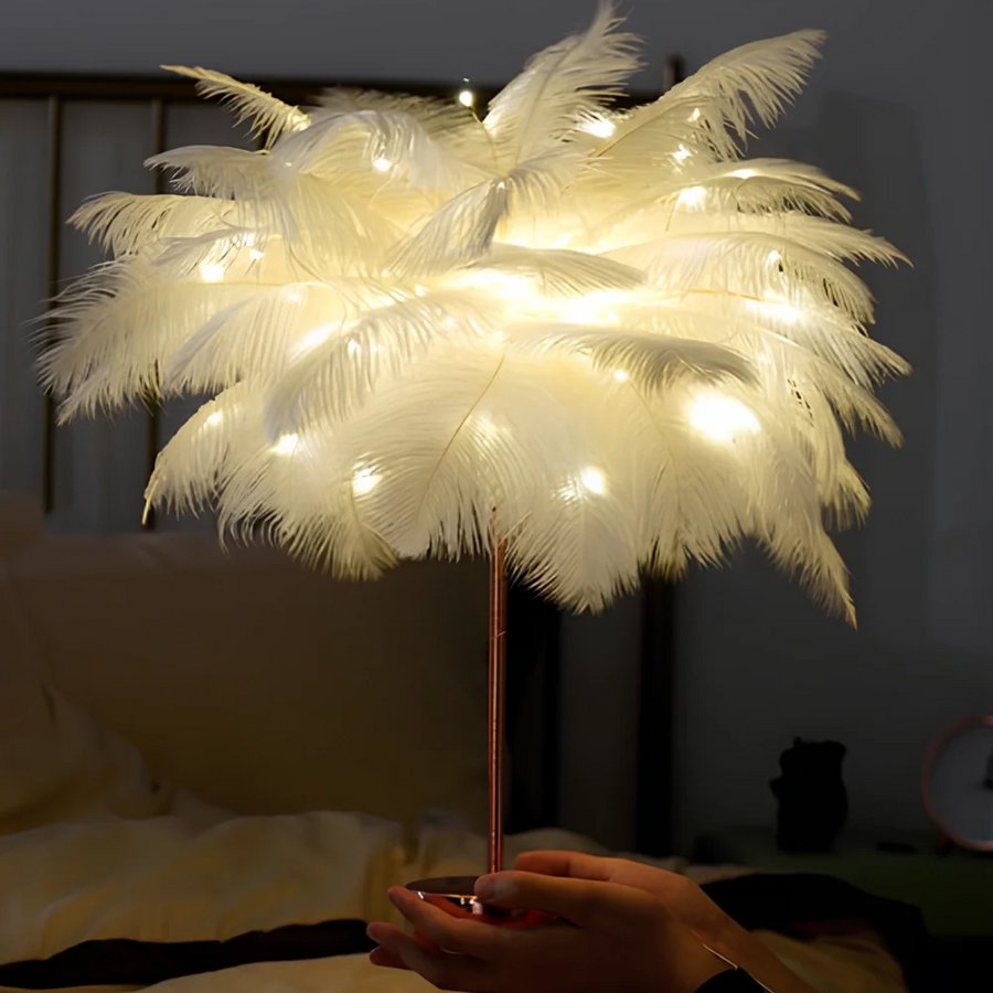 Feather Palm Tree Plant-Home Decor > Decorative Accessories-casanuva-casanuva