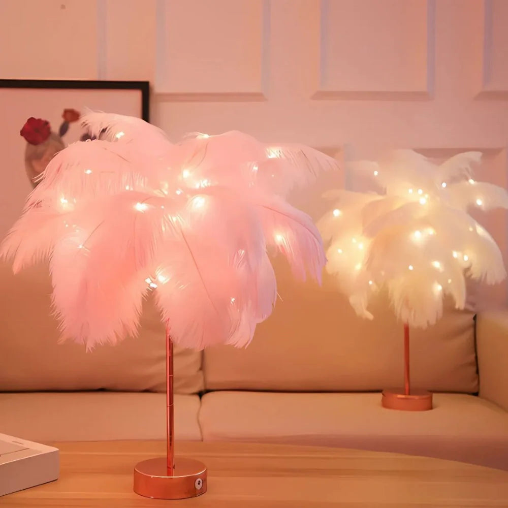 Feather Palm Tree Plant-Home Decor > Decorative Accessories-casanuva-casanuva