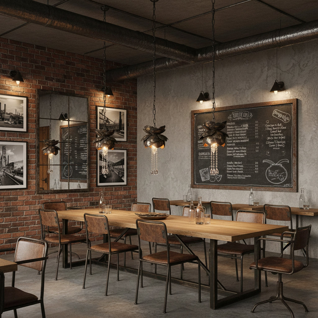 Feldman Pendant Lamp with Lotus Design-Lighting > Pendant Lights-casanuva-casanuva