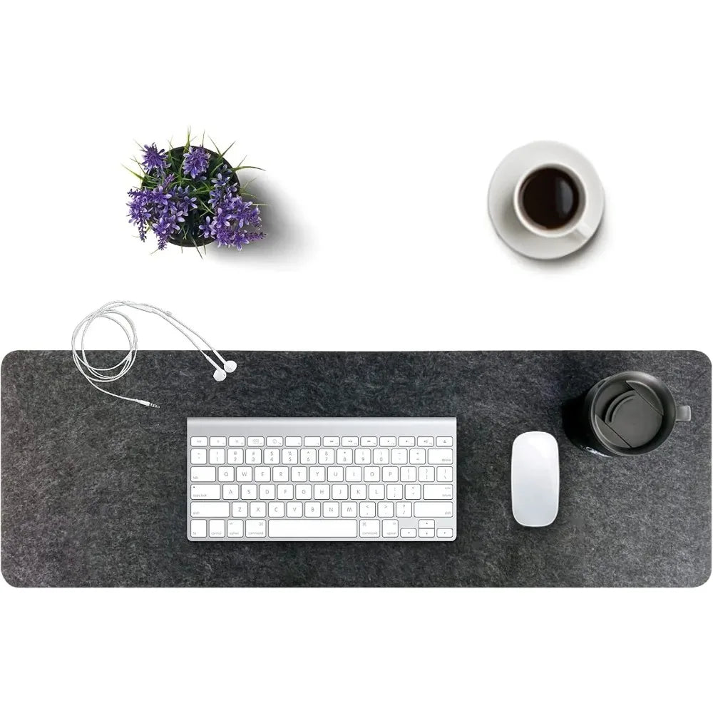 Felt Desk Mat Smooth Surface for Elegant Workspace Protection-Home Decor > Decorative Accessories-casanuva-casanuva
