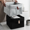 Felt Storage Basket Stylish Organizer for Tidy Interiors-Home Decor > Decorative Accessories-casanuva-Set of 2 pieces-casanuva