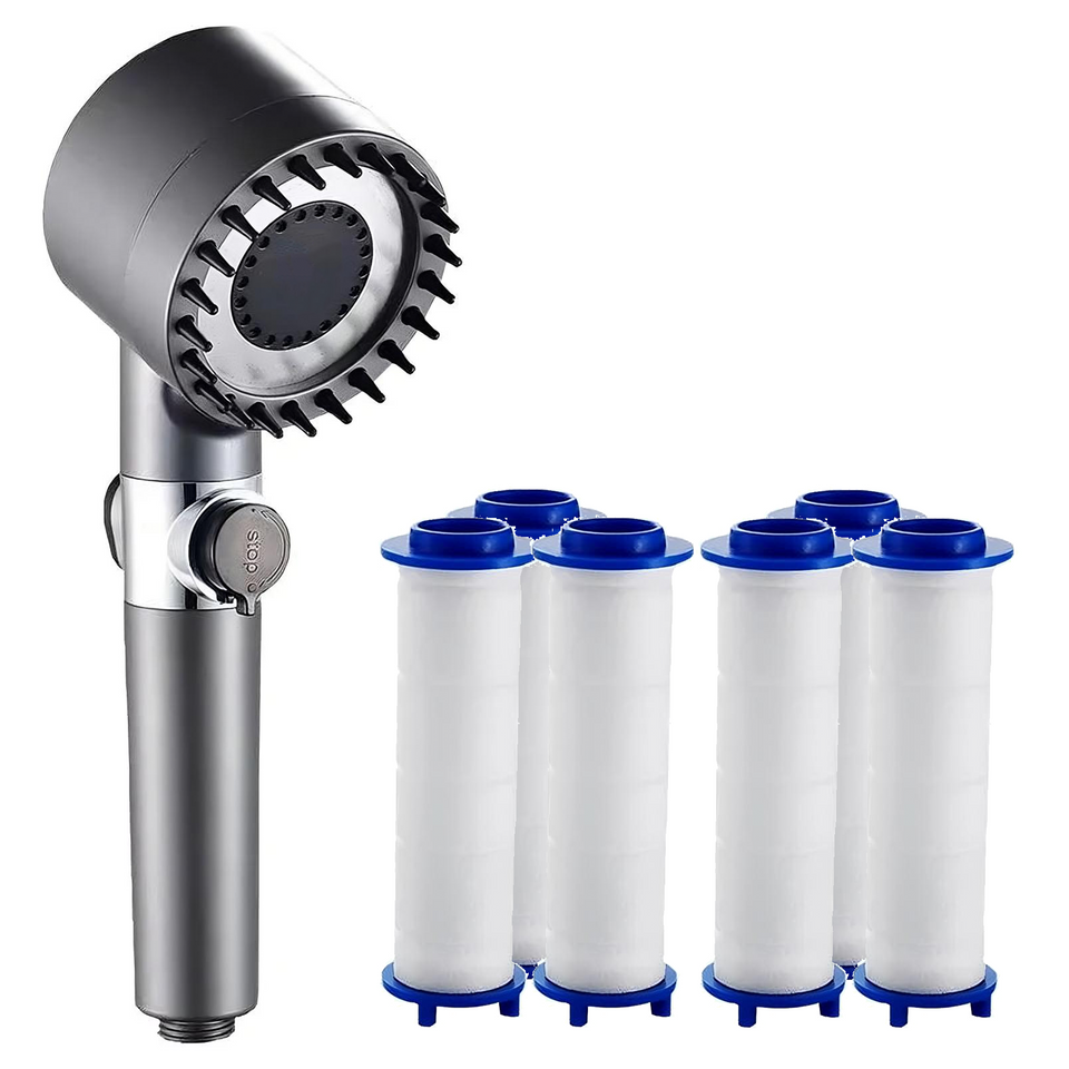 Filtered shower head Water Filtration System with Filter-Bedding & Bath > Bathroom Accessories-casanuva-casanuva