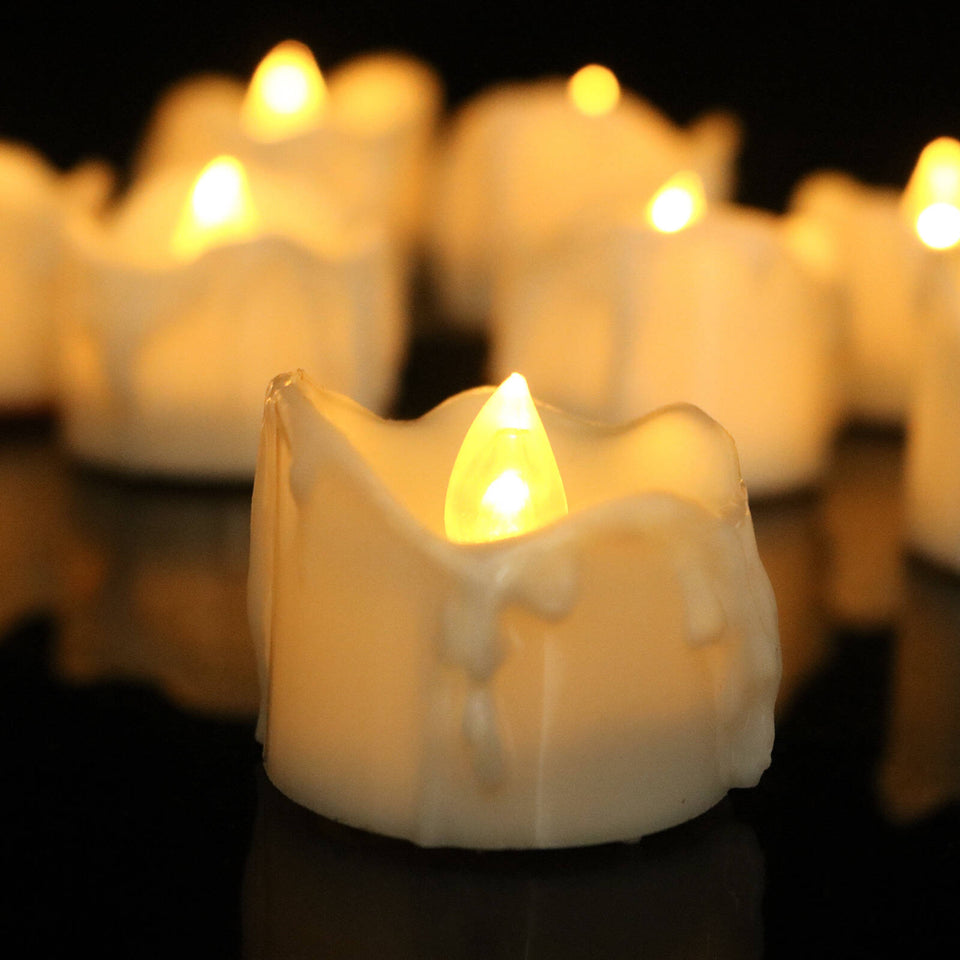 Flameless LED Candles Set of 3 Realistic Flickering Battery Operated-Home Decor > Decorative Accessories-casanuva-casanuva