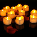 Flameless LED Candles Set of 3 Realistic Flickering Battery Operated-Home Decor > Decorative Accessories-casanuva-Yellow-12 candles-casanuva