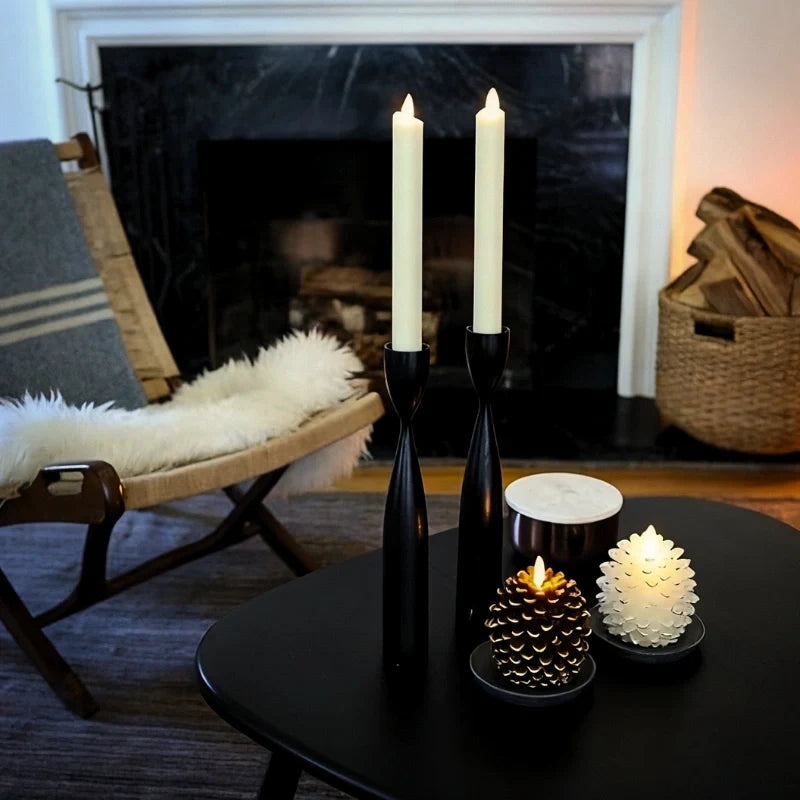 Flameless Pinecone Candle Set-Home Decor > Decorative Accessories-casanuva-casanuva