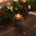 Flameless Pinecone Candle Set-Home Decor > Decorative Accessories-casanuva-White Brown-2-Pack-casanuva