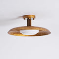 Flat-Panel Ceiling Light Pot-Lid Style LED-Lighting > Ceiling Lights-casanuva-50cmx25cm-Gold & White-Warm Light-casanuva