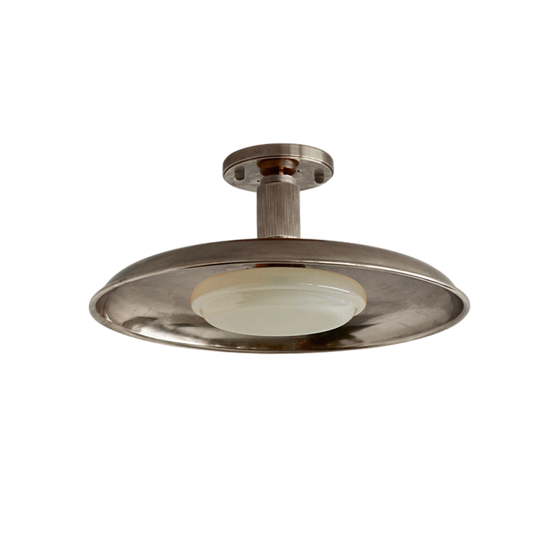 Flat-Panel Ceiling Light Pot-Lid Style LED-Lighting > Ceiling Lights-casanuva-50cmx25cm-Nickel color & White-Warm Light-casanuva