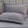 Fleece Pillow Covers for Comfort and Warmth-Bedding & Bath > Pillowcases-casanuva-Light Gray-19"x29"x0.79"-casanuva