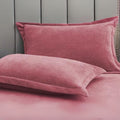 Fleece Pillow Covers for Comfort and Warmth-Bedding & Bath > Pillowcases-casanuva-Rose Red-19"x29"x0.79"-casanuva
