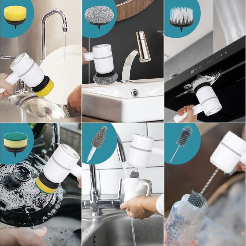 FlexScrub interchangeable cleaning heads for all surfaces-Home Decor > Decorative Accessories-casanuva-casanuva