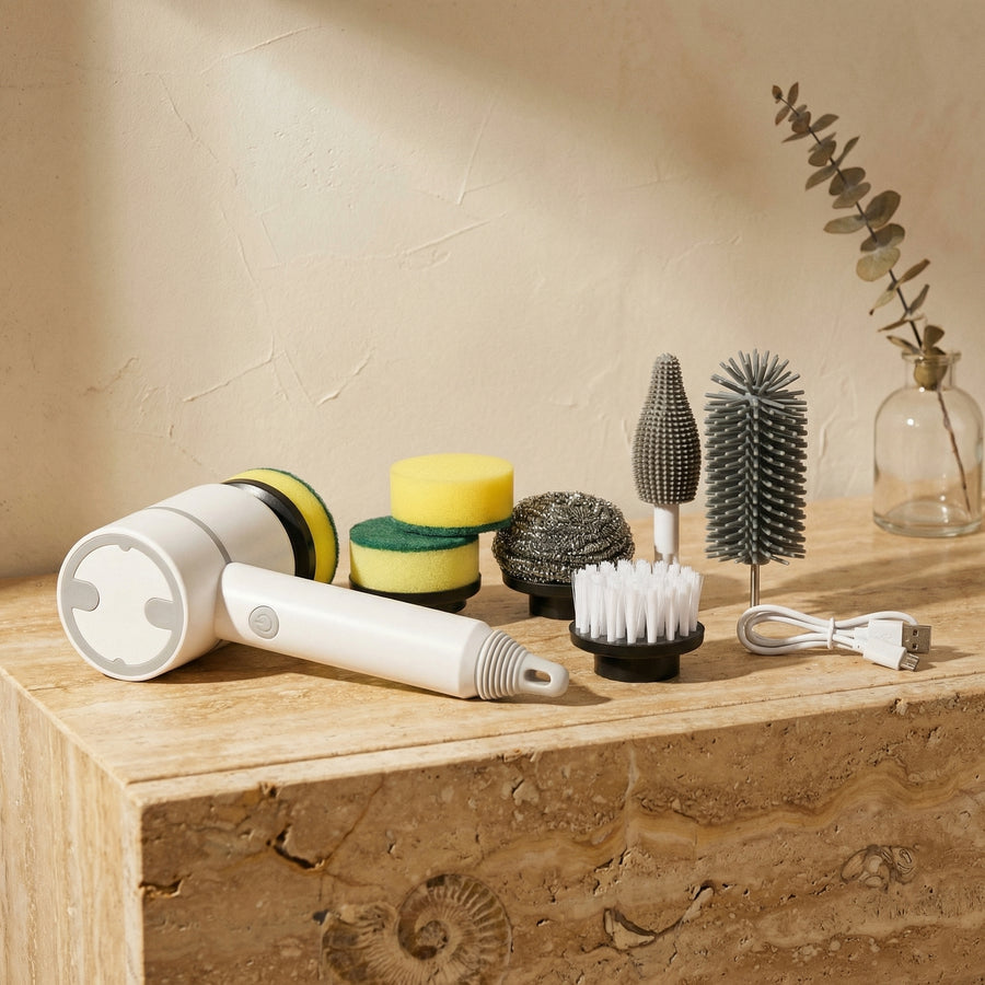 FlexScrub interchangeable cleaning heads for all surfaces-Home Decor > Decorative Accessories-casanuva-casanuva