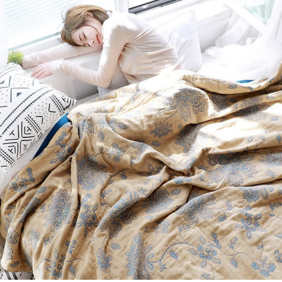 Floral Comfort Blanket Plush Soft Throw-Bedding & Bath > Blankets-casanuva-casanuva