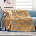 Floral Comfort Blanket Plush Soft Throw-Bedding & Bath > Blankets-casanuva-Yellow-59"x79"-casanuva