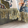 Floral Cotton Blanket 100% Natural Rustic Design-Bedding & Bath > Blankets-casanuva-casanuva