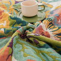Floral Cotton Blanket Sienna Bloom Design-Bedding & Bath > Blankets-casanuva-casanuva