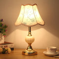 Floral Glass Table Lamp 1-Light Nordic Vintage Design-Lighting > Table Lamps-casanuva-100V-120V - Push Butto...-2-casanuva