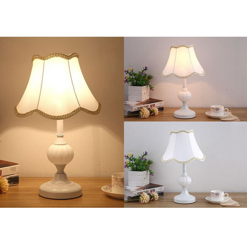 Floral Glass Table Lamp 1-Light Nordic Vintage Design-Lighting > Table Lamps-casanuva-casanuva